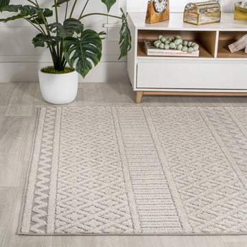 Ormond High-low Modern Trellis Geometric Area Rug